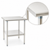 Thumbnail image #3 for Eagle Deluxe Series Stainless Steel Work Table with Adjustable Undershelf, 30 x 24 Inch
