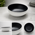 Thumbnail image #3 for Lift 40 oz. 8-1/2 Inch Round Angled Melamine Bowl, White with Black Speckles