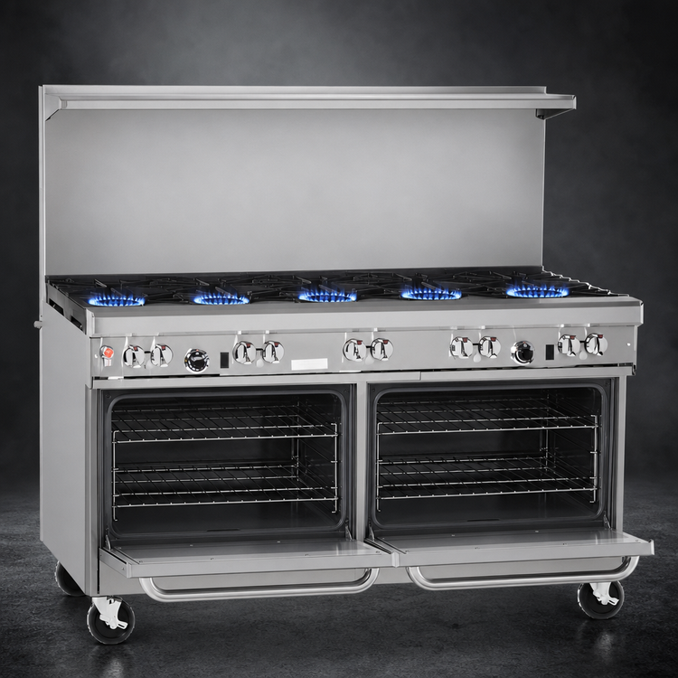 Product image #3 for Southbend Ultimate 60-Inch Commercial Gas Restaurant Range with 6 Burners, 24-Inch Griddle and 2 Standard Ovens