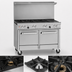 Thumbnail image #3 for Southbend Ultimate 48-Inch Gas Restaurant Range with 4 Open Burners, 24-Inch Charbroiler, and 2 Space Saver Ovens