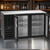 Thumbnail image #3 for Beverage Air 58-Inch Two-Section Glass Door Food-Rated Back Bar Refrigerator