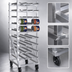 Thumbnail image #3 for Eagle Panco Full-Size Mobile Gravity-Fed Can Rack, All-Welded Aluminum, 162 #10 or 216 #5 Cans