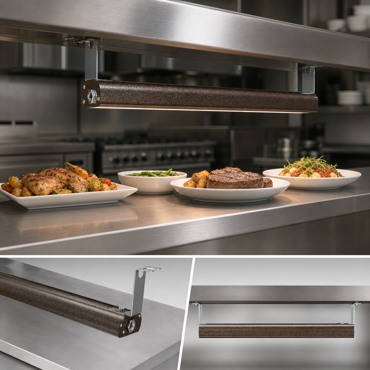 Product image #3 for Vollrath 36-Inch Low Profile Unlighted Strip Heat Lamp with Remote Infinite Switch, 208V