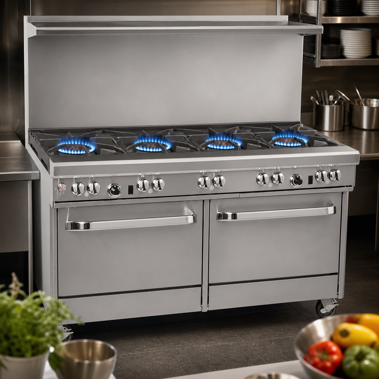 Product image #3 for Southbend Ultimate 60-Inch Commercial Gas Restaurant Range with 4 Open Burners, 36-Inch Griddle and 2 Standard Ovens