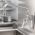 Thumbnail image #3 for T&S Brass B-0156-CR-M Pre-Rinse Add-On Faucet with 12-Inch Swing Nozzle and Cerama Cartridge