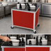 Thumbnail image #3 for Atlas Metal MEPD4-9-1/8 Mobile Plate Dispenser, Enclosed, (4) Self-Elevating Tubes