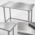 Thumbnail image #3 for Advance Tabco TFLG-247 84-Inch x 24-Inch Stainless Steel Open Base Work Table