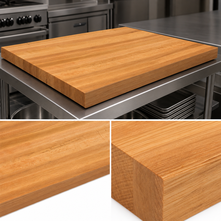 Product image #3 for John Boos Appalachian Red Oak Edge Grain Island Countertop, 36 x 36 x 1-1/2 Inch, Varnique Finish
