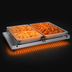 Thumbnail image #3 for Hatco Glo-Ray Freestanding Heated Shelf, 42 Inch W x 7-3/4 Inch D, Stainless Steel Top