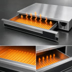 Thumbnail image #3 for APW Wyott (Middleby) X*PERT SPTU-50N Stainless Steel Heat & Hold Thermo Drawer for 50-Size Roller Grills, 1 Section, Timer-Controlled