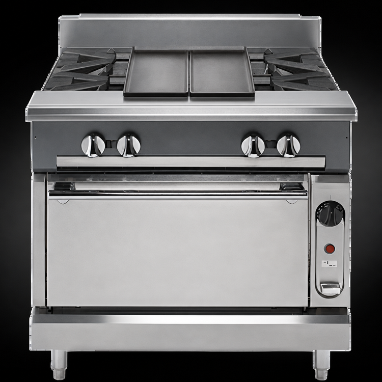 Product image #3 for Vulcan V Series 36-Inch Heavy Duty Gas Range with Two Hot Tops and Cabinet Base