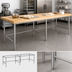 Thumbnail image #3 for John Boos Stainless Steel Baker's Table Frame for 168 x 36 Inch Top