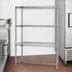 Thumbnail image #3 for Quantum 4-Shelf Chrome-Plated Wire Shelving Starter Kit, 54