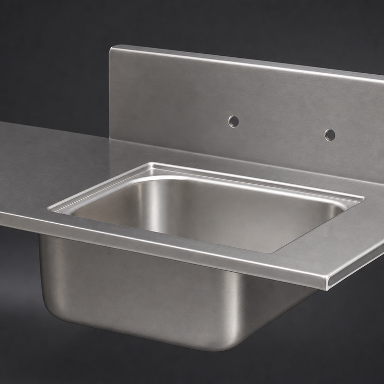 Product image #4 for Advance Tabco Single Compartment Sink Bowl, 16 x 20 x 12 Inches, Welded-In Top