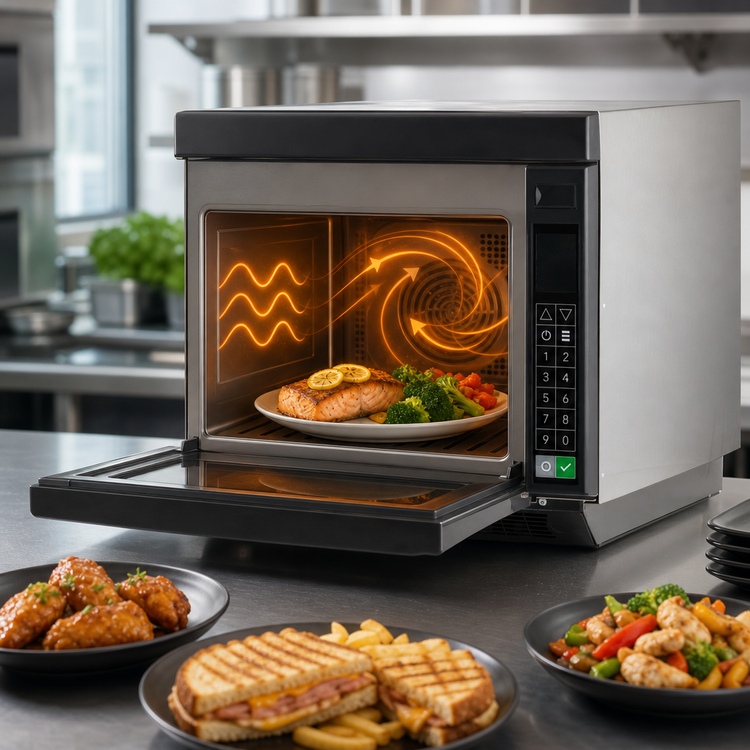 Product image #3 for XpressChef JET14 2c Series Stackable High-Speed Combination Oven, 1.2 Cu. Ft., 208-240V