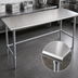 Thumbnail image #3 for Eagle Group Spec-Master 84-Inch x 24-Inch Stainless Steel Top Work Table with Galvanized Tubular Base
