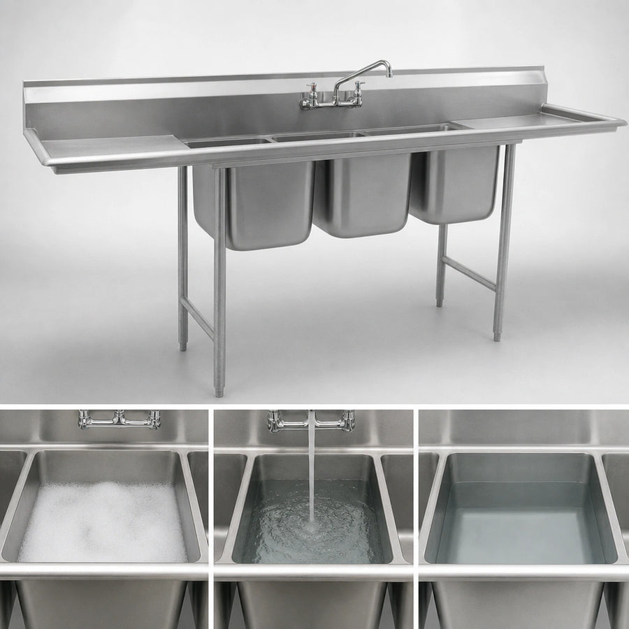 Three-Compartment Sink Design