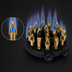 Thumbnail image #3 for Town Equipment Vertical Shield Tip Burner, 18-Tip, Natural Gas, 97,000 BTU