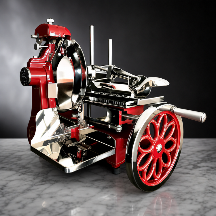 Product image #3 for Volano Trento 12-Inch Hand-Operated Flywheel Meat Slicer