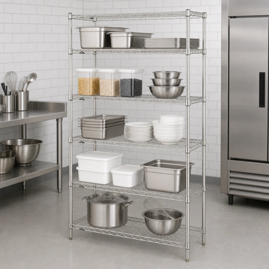 Five Wire Shelves
