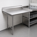 Thumbnail image #3 for Spec-Master Straight Clean Dishtable, 36 Inch x 30 Inch, Left-to-Right, 14 Gauge 304 Stainless Steel, 8 Inch Backsplash
