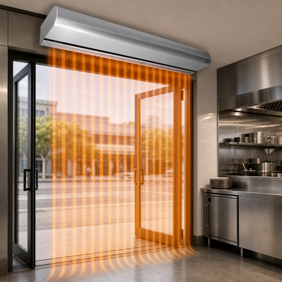 Electric Heated Air Curtain