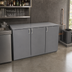 Thumbnail image #3 for Glastender One-Zone Remote Bar Profile Back Bar Cooler, 60 Inch, 3-Section, 3-Door