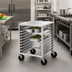 Thumbnail image #3 for Advance Tabco Half-Size Mobile Pan Rack for 10 Full-Size or 20 Half-Size Pans