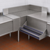 Thumbnail image #3 for Advance Tabco Prestige 90° Freestanding Corner Drainboard Filler, 25 x 20 Inches, Stainless Steel