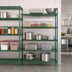 Thumbnail image #4 for Metro Super Erecta 72 x 21 x 74 Add-On Wire Shelving Unit, 5 Shelves, Metroseal 3 Green Epoxy with Microban