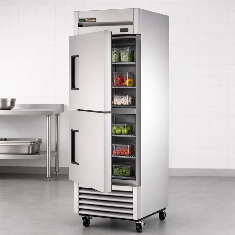 Product image #3 for True T-23-2-HC 27-Inch Wide One-Section Reach-In Refrigerator with Two Half Doors