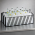 Thumbnail image #3 for Portland Complete Rectangular Cart Ice Housing with Polycarbonate Pan and Wire, Black