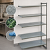 Thumbnail image #3 for Cambro Camshelving Basics Plus 5-Tier Solid Add-On Polymer Shelving Unit, 21 x 54 x 84 Inches, Brushed Graphite