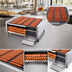 Thumbnail image #3 for Grill-Max 75-Hot-Dog Roller Grill with Integrated Bun Drawer, Stadium Seating, and StalTek Rollers