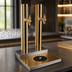 Thumbnail image #3 for Micro Matic Skyline 2-Faucet Countertop Glycol-Cooled Draft Beer Station with Glass Rinser, PVD Brass Finish