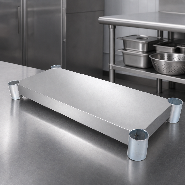 Product image #3 for BK Resources 30" x 30" Stainless Steel Work Table Undershelf
