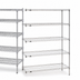 Thumbnail image #3 for Metro Super Erecta 60-Inch W x 18-Inch D x 74-Inch H Chrome Plated Add-On Wire Shelving Unit, 5 Shelves