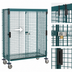 Thumbnail image #3 for Metro Super Erecta Mobile Security Unit with Sliding Doors, Metroseal Green Epoxy, 24 x 60 Shelf