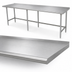 Thumbnail image #3 for Advance Tabco 10-Foot Stainless Steel Open Base Work Table, 120