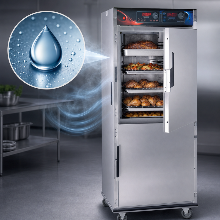 Product image #3 for Cres Cor Roast-N-Hold AquaTemp Full-Height Gentle Convection Cook and Hold Oven, Stainless Steel, 208V, 1-Phase