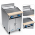 Thumbnail image #3 for Comstock-Castle 24-Inch Commercial Gas Range with Raised Griddle, Open Front Cabinet Base, and Back Riser Shelf