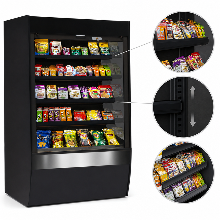 Product image #3 for Federal Industries Vision Series Non-Refrigerated Self-Serve Merchandiser