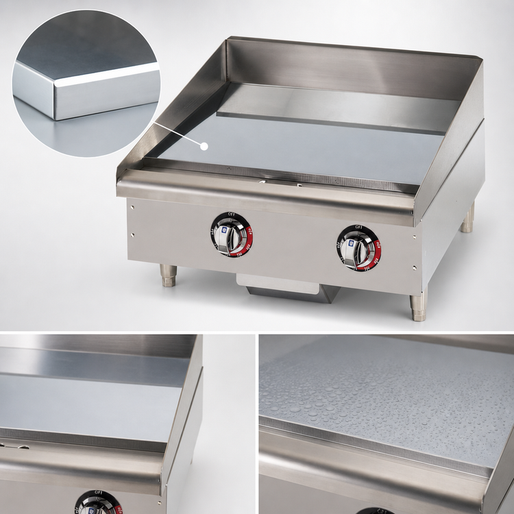 Product image #3 for Star-Max Heavy-Duty 24-Inch Countertop Electric Chrome Plate Griddle