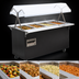 Thumbnail image #3 for Vollrath 2-Series Affordable Portable 4-Well Mobile Hot Food Station, Open Well, Enclosed Storage Base, 208-240V, Black