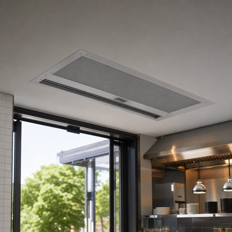 Product image #3 for Berner Architectural Recessed 16 Ambient Unheated Air Curtain, 120-Inch Wide, 3 x 1 HP, Single Phase