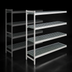 Thumbnail image #3 for Fermostock 4-Tier Polymer Shelving Expansion Kit, 83