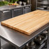 Thumbnail image #3 for Boos Block Blended Edge Grain Northern Hard Rock Maple Kitchen Countertop, 132 x 42 x 1-1/2 Inch, Penetrating Oil Finish