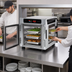 Thumbnail image #4 for Metro HotBlox Narrow 4-Pan Pass-Thru Countertop Insulated Holding Cabinet with Clear Doors and Digital Touchscreen Controls
