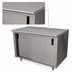 Thumbnail image #3 for Advance Tabco Special Value Series Enclosed Work Table with Cabinet Base and Sliding Doors, 48 x 30 Inches, 16-Gauge 304 Stainless Steel Top