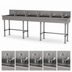 Thumbnail image #3 for Advance Tabco 100-Inch ADA-Compliant Freestanding Multiwash Hand Sink with 5 Wrist-Blade Faucets